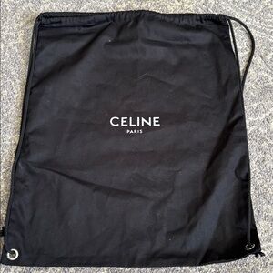Celine Black Drawstring Bag or Dust bag for purse or shoes